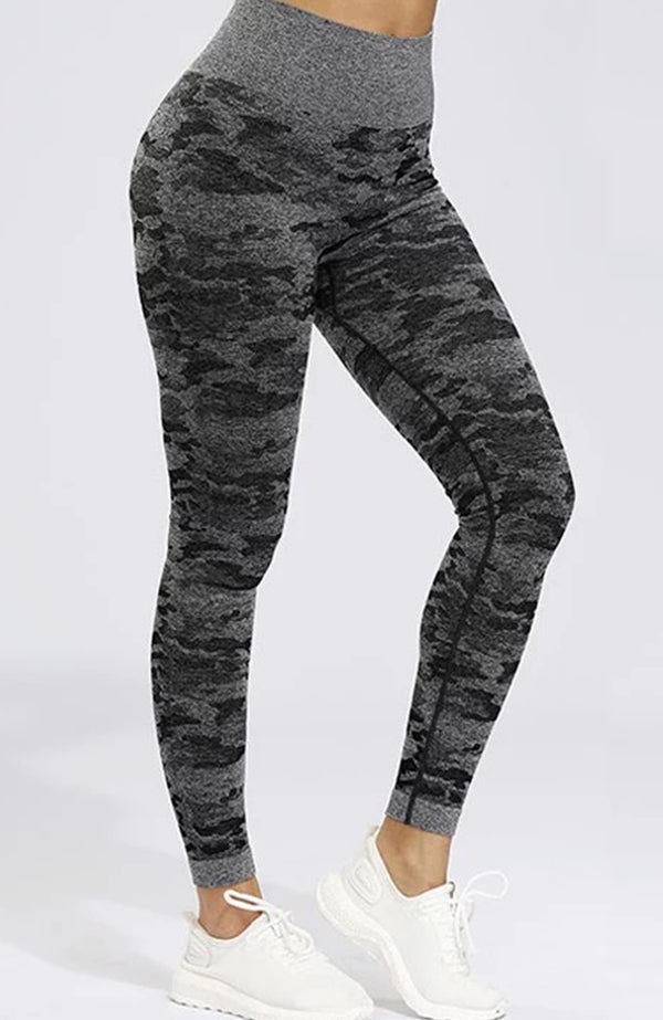 Camo Scrunch Leggings / Sports Bra / Long Sleeve – Banspo